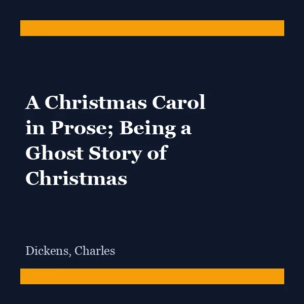 A Christmas Carol cover